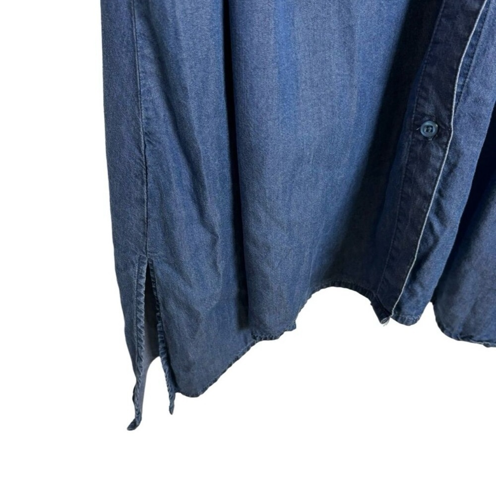 Blue Button-Up Shirt - Picture 8 of 12